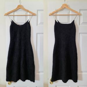 Ralph Lauren Vintage Angora Black Dress S